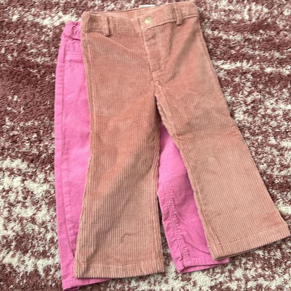 2 cuduroy pants toddler 1.5-2T BNWT
